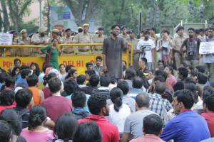 rally from banga bhavan by JNUSU and others3