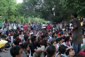 Large Number of Students from Various Universities of Delhi Participate in the Joint Protest March 20 Sept