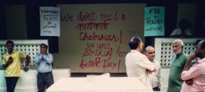FTII Students protest BJP saffronisation , Gajendra Chauhan