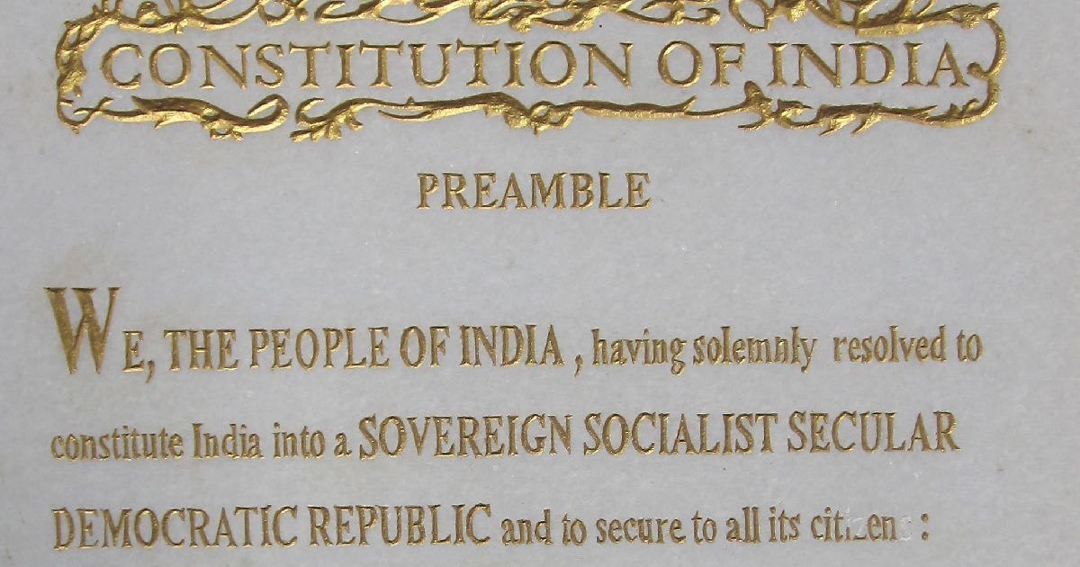 Preamble of Indian Constitution
