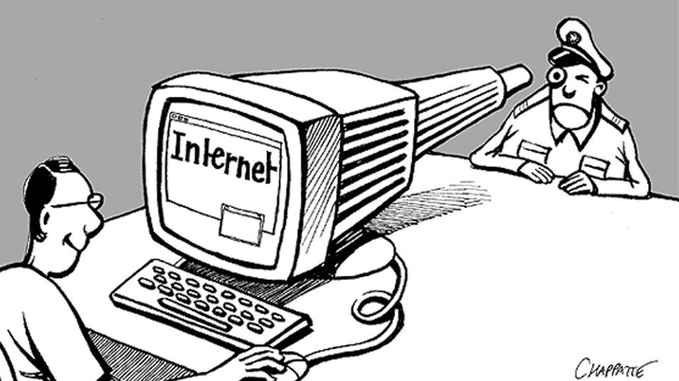 Surveillance through internet