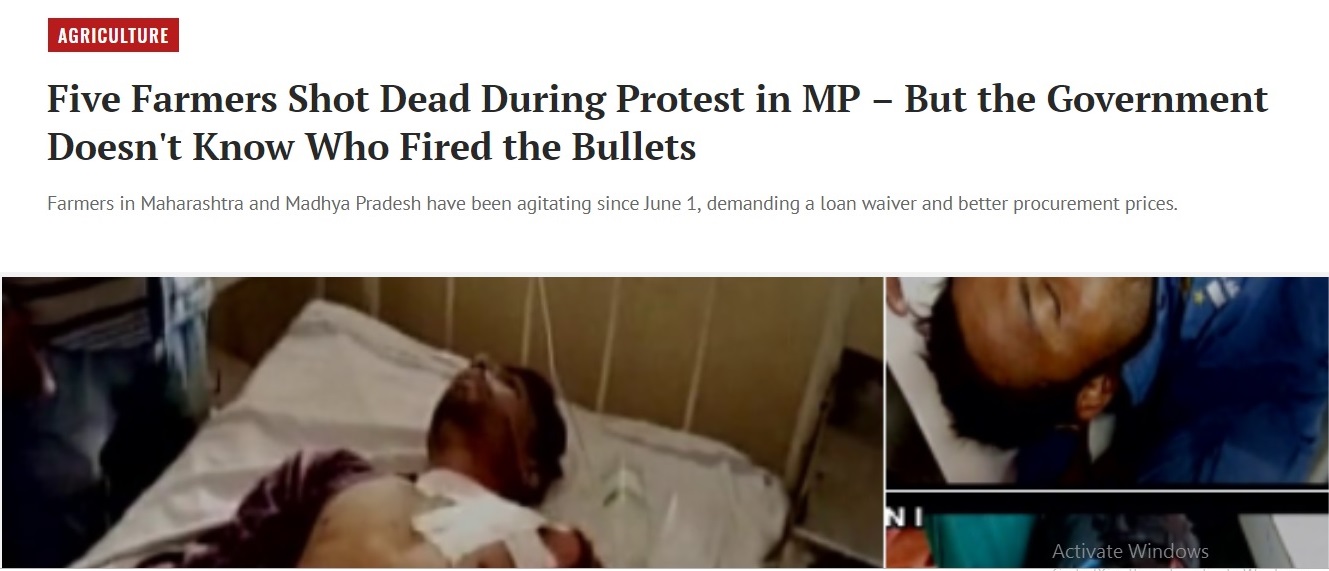 Farmers shot dead in MP headline