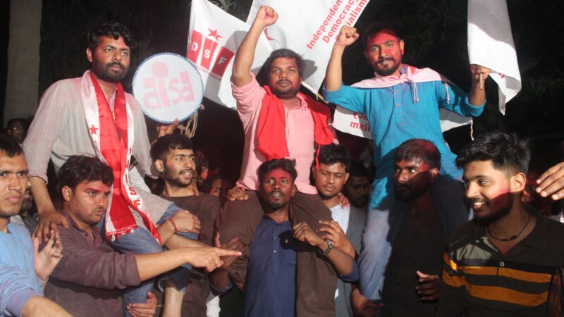 Huge Mandate to United Left Panel in JNUSU Elections