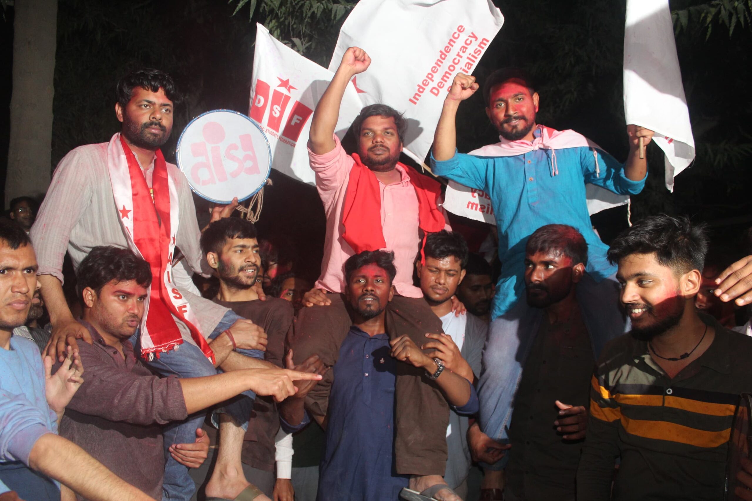 Huge Mandate to United Left Panel in JNUSU Elections